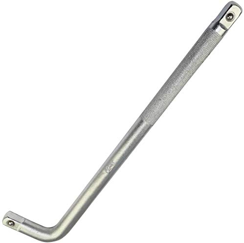 AERZETIX - C47133 - Kraftgriff für steckschlüssel - L handgriff - 1/2x300mm - aus Cr-V stahl - silberne farbe