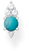 Thomas Sabo Einzel Ohrstecker türkiser Stein 925 Sterling Silber H2181-405-17