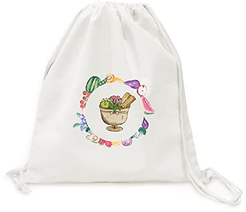 Beauty Gift coupe de glace boule feuilles biscuit Sac en tissu pliable à sangle pour fruits et légumes