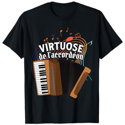 Virtuose de l'accordéon | Accordéoniste Accordéon Harmonica T-Shirt
