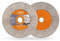 BGTEC Disque Diamant Carrelage,115mm Disque à Tronçonner avec Alésage 22,23mm Hexagonal Double Face pour Carreaux de Céramique, Porcelaine, Marbre, Pierre Artificielle 2 pièces