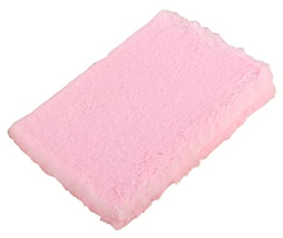 Ciieeo Plüsch Notizbuch A5 in Rosa, Flauschiges Tagebuch für Mädchen, Weiches Schreibheft mit Linierte Seiten, Kuscheliges Schulheft für Notizen und Skizzen