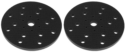 YINETTECH 2PCS 150mm 6 Inch Soft Sponge Interface Pad Hook & Loop Sanding Disc 21 Holes for Sanding Machines Replacement Polishing Cushion Pad