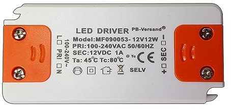 LED Trafo 12V DC 12 Watt Netzteil Transformator driver Konverter Vorschaltgerät ohne Mindestlast