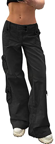 Rock Style Street Pockets Trousers Outdoor Hiking Running Sports Pants Casual Fashion Mom Jeans