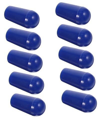 SAFIGLE 10 Stück Gitarre Kippkappen Toggle Spitze Kappen Für Elektrische Gitarre Zubehör Innengewinde 4mm Blau 10pcs