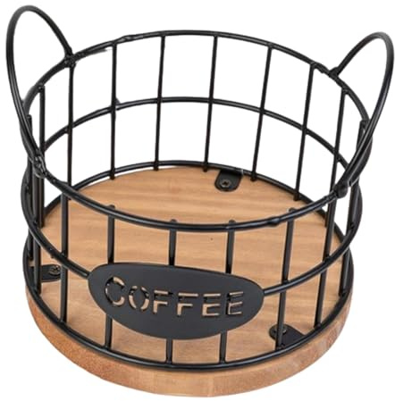 13x13x12cm Panier À Capsules De Café Support - Organisateur De Dosettes De Café, Supports À Dosettes De Café, Porte-Dosettes De Café Multi, Panier De Rangement En Métal Pour Café Pour Maison Hôtel