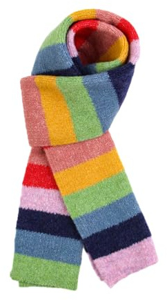 ZENZDS 170 * 20CM Grün/Rosa Regenbogen Wollschal Gestreifte Wollschals Niedlicher Winterschal Damen Schals Und Wraps Decke Winterschal Damen