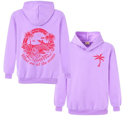 Xpialong Gifts Pink Hoodie Palm Boys Girls Pullovers Hoodies Children's Tops Jumper