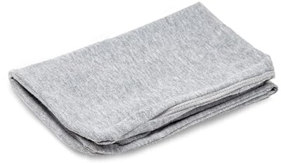 Alkamto Kissenbezug 40x25x10 cm für Nackenstützkissen Reisekissen, Baumwolle Waschbar Atmungsaktiv,Ergonomisch Weich, Kissenbezüge, Grau