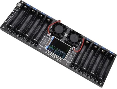 Tester professionale per batteria a 8 canali 18650 con parametri di ricarica e scarica regolabili adatto per celle al litio