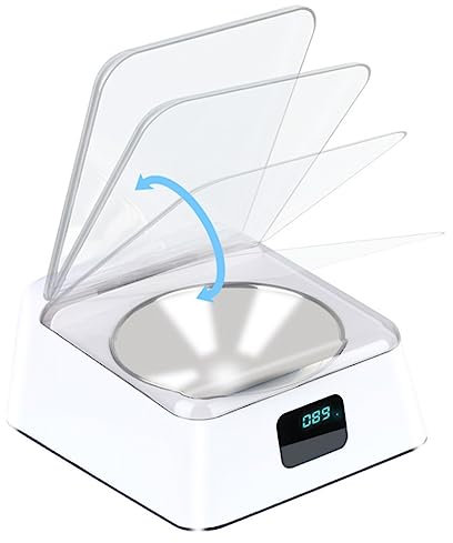 Gamelles de nourriture avec détection d'ouverture automatique, prévention de l'humidité, détection intelligente pour chats d'intérieur