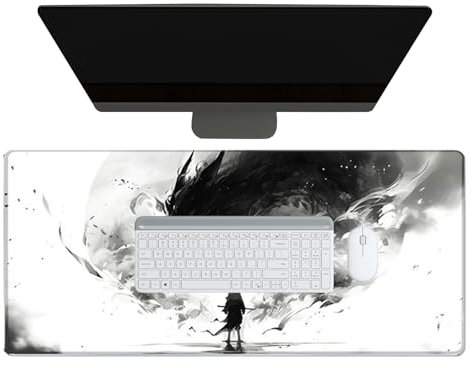 Großes Mauspad Schreibtischunterlage,XXL Rutschfeste Computer-Mousepad mit Stopp-Rändern - Gaming-Zubehör Stilvolle Schreibtischauflage für Homeoffice, Spielen & Alltag