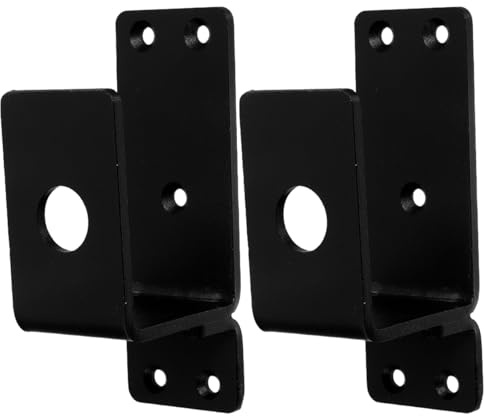 HOMOBABE Soporte De Metal Para Barra De Seguridad De Puerta En U Barricada Pesada Para Hogar Y Negocios Instalación Fácil 5.11X2.36X1.77In