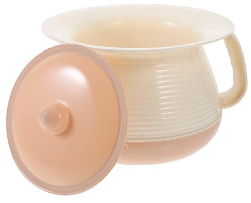 PAMINGONO Portable Plastic Unisex Chamber Pot with Lid Sealed Urine Bucket for Toddlers and Elderly, Household Bedpan Suitable for Home and Travel Use