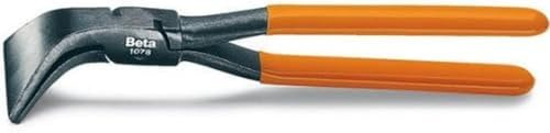 Beta 1078 280 - Pinza a becchi larghi piegati a 45° per lattonieri manici ricoperti in PVC