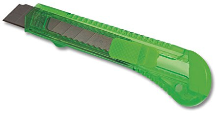 Stalco Set 50 Stück Standard Cuttermesser Abbrechklingen 18 mm | Teppichmesser Profi Tapetenmesser Ergonomischer Griff | Kuttermesser Mehrzweck Messer Sperrung der Klinge Arbeitsmesser Paper Cutter
