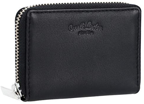 Gusti Leder Portemonnaie Damen ABEL – Geldbörse Damen mit vielen Kartenfächern aus echtem Leder – Kompakt, langlebig & elegant