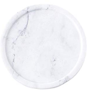 VOSAREA marbre Bijoux Plaque Plat bibelot Plateau de Rangement Rond Dessert Plat de Service Snack Plat Polyvalent Plateau de Stockage pour la Maison