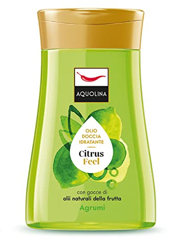 Aquolina feuchtigkeitsspendendes und zartes Duschöl mit Duft nach Citrus Feel mit natürlichen Ölen - 200 ml