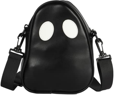 Aobiono Sac à main fantôme effrayant gothique fantaisie diable sac à bandoulière sac à main Halloween horreur Kawaii Y2K Emo Grunge Alt, noir, Large, Sacs à dos à bandoulière