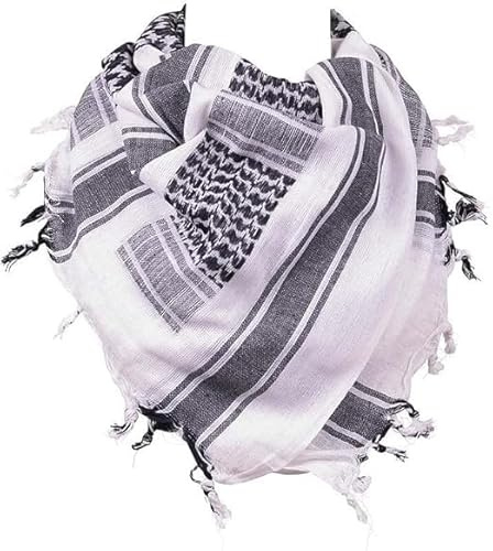 blntackle76 Tuch Großer Shemagh-Schal, arabischer Militär, taktischer Wüstenschal, Pali-Tuch 110 x 110 cm, 100% Baumwolle, für Männer und Frauen