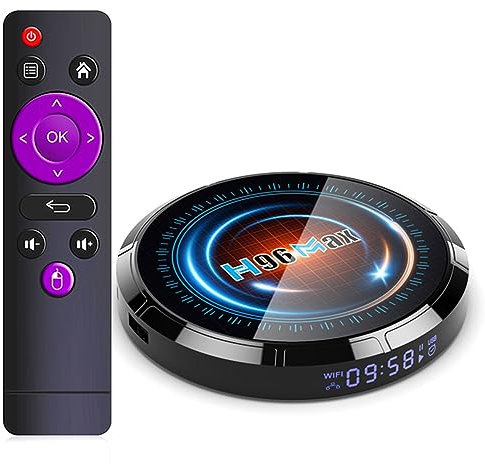 CHROX Android 13.0 TV Box, H96MAX Android TV Box Allwinner H618 Quadcore 4GB RAM 64GB ROM Support 6K 3D 1080P 2.4/5.0Ghz Wifi BT5.0 10/100M Ethernet HDMI 2.0 H.265 Smart TV Box,4GB+64GB