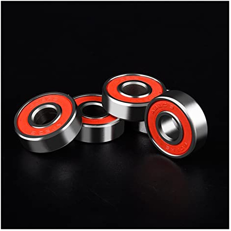 EICOFF Skateboard-Lager 20 Stück ABEC-11 608 RS Kugellager Präzisionswellen Lager Edelstahl Rot