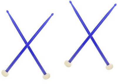 SAFIGLE 2 Pares palillo de tambor práctico baqueta de punta ovalada baquetas tambor baquetero baquetas musicales para principiantes baquetas para estudiantes De múltiples fines platillos