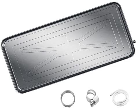 DJJYCTNM Air Conditioner Drip Pan, Air Conditioner Stainless Steel Tray Water Collector Pad - Perfect For Indoor/Outdoor Split Air Conditioner Heat Pump Systems ( Color : 90*45cm/35*18in , Size : 400c