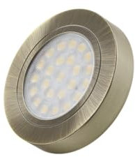 ledomec Oval LED Aufbau oder Unterbauleuchte 12V 2W (Antik, neutralweiß (4000K))