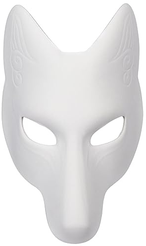 Jorzer Therian mask halloween rävmask läder kostym gör-det-själv tom mask halloween masker för maskerad kostym rekvisita leksak lek