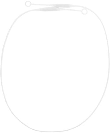 Artibetter Anti-Loss Silicone Earplug Strap Magnetic Closure, Detachable Earbud Lanyard, Flexible Neck Wear Cord for Travel and Earplug Security, White