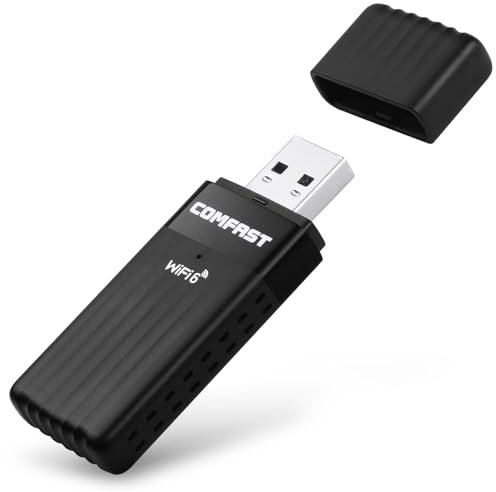 OFFCUP Chiavetta Wifi 3000Mbps USB Wifi Adattatore Wireless USB 3.0 WiFi 6 5dBi Dongle Dual Band 2,4G/5GHZ WPA3 Plug & Play per Windows 11/10 per PC Fisso Desktop Laptop