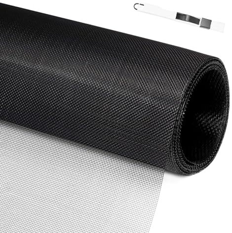LINSOCLE Rouleau Moustiquaire, 200 x 150cm Toile Moustiquaire Fibre de Verre, Moustiquaire au Metre, Filet Anti Moustiques/Anti Mouches/Anti Insectes pour Fenêtre, Découpable,Indéchirable et Durable
