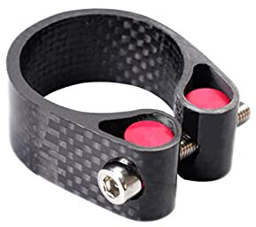 CKryzillix Sattelklemme,Fahrrad Sattelklemme Carbon Road Fahrrad Sattelstütze Klemme Mountainbikesitz Postklemme Röhrchen Clip Fahrradteile schwarz 31,8mm 30,8 mm 30,9 m 34,9 mm(27.2mm)