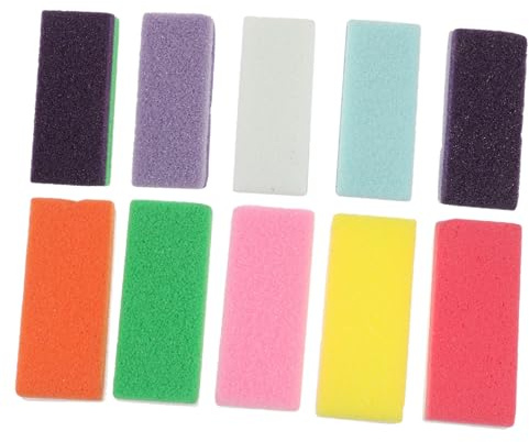 CALLARON Kit Cuidado Pies 10 Piezas para Piedra Pómez de Poliuretano para Eliminar Capa Muerta y Callos, Diseño Compacto para Uso en Casa y Tiendas de Pedicura