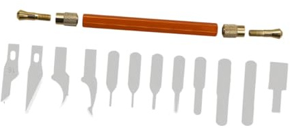 SHINEOFI 13 pezzi da Incisione e Intaglio per Riparazione Telefonini Lame Affilate in Acciaio per Taglio di Pellicole Modelli e Plastica Sottile Utensili di Precisione per Artigianato e