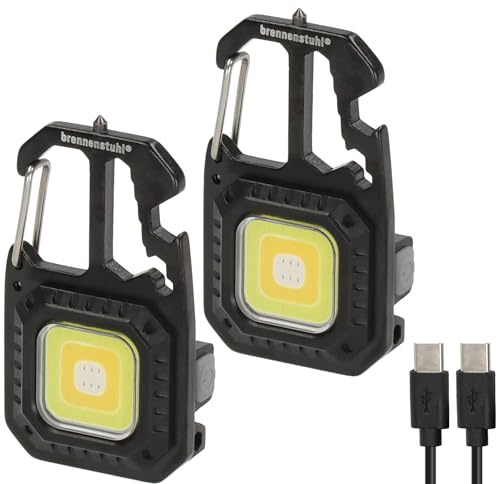 Brennenstuhl 2er Set Mini LED Taschenlampe MTL 600 AD2, 600lm
