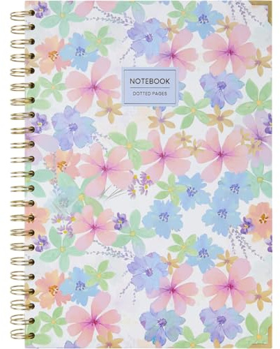 Takenote Cuaderno A4 - Interior Liso, 96 Hojas Blancas, Notebook Tamaño 21,5x30 cm, Tapa Dura, Espiral Doble Metálica (Wire’o) - Violet