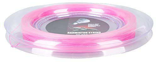 KIMISS Corda per Racchetta da Badminton, 0,72 Mm, 200 M, in Nylon BX650, Eccellente elasticità e Resistenza per la Sostituzione della Racchetta da allenamento. (PINK)