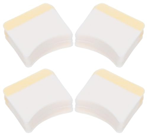 DONFAMDS 160 Stück Bogenförmige Wimperncreme Entferner Pads Kompakte Make Up Entfernungskissen aus Weichem Material für Zuhause und Reisen