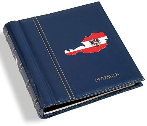Leuchtturm 311267 Deckel mit Stab PERFECT DP Classic mit Gravur ÖSTERREICH inkl. Aufbewahrungsbox, blau