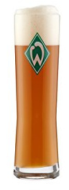 WEIZENGLAS BIERGLAS Glas SV WERDER BREMEN Raute