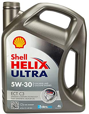 SHELL Motoröl 5W-30 Helix Motor Öl ACEA C3 API SN Ultra ECT C3 4L Kompatibel mit VW Golf 7 Schrägheck 5G1, BQ1, BE1, BE2 Golf 4 Schrägheck 1J1 Golf 6 5K1 Golf 5 Schrägheck 1K1 POLO 9N