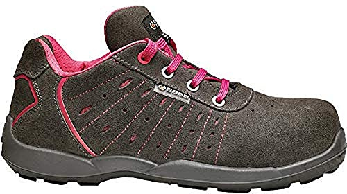 Base Protection Attitude S1P SRC Säkerhetssko, storlek: 38, Färg: Grå/Fuchsia, B0670GFR38