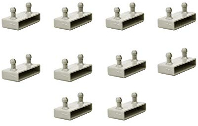 Soportes laterales de 53 mm para marcos de metal, 2 puntas (paquete de 10)