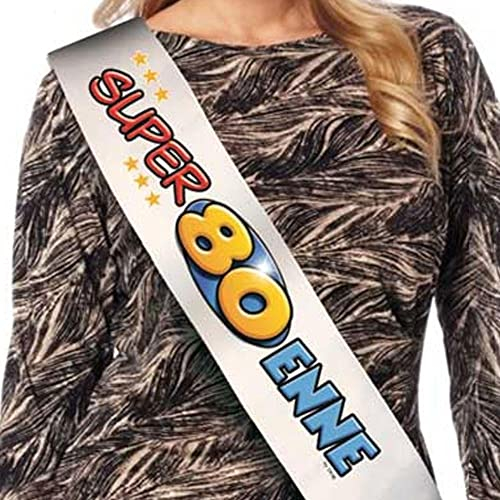 FASCIA 80 anni - SUPER 80 ENNE - gadget idea regalo scherzoso compleanno