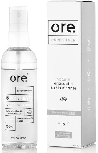 Ore® Pure Silver - 24h Skin Protection - Non-Ionic/50ppm/100ml For Acne, Wound, Blepharitis, Eczema & Other Skin Conditions