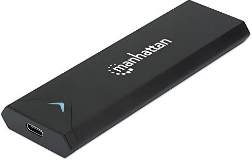 MANHATTAN 130530 Caja para Disco Duro Externo M.2 Caja Externa para Unidad DE Verano SÓLIDO (SSD) Negro